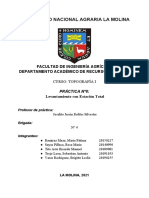 Levantamiento topográfico con estación total UNALM