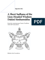 A Short Sadhana of The Lion-Headed Wisdom Dakini Simhamukha: Lodro Tulku Rinpoche (Ed.)