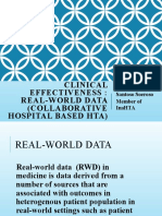 Clinical Effectiveness: Real-World Data (Collaborative Hospital Based Hta)