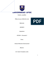 Sistema Monetario Internacional (PRIMER PARCIAL)