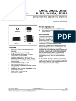 Low-power dual operational amplifiers