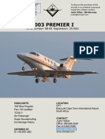 2003 Premier I: Aircraft Sales & Acquisitions