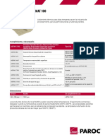 PAROC Pro Wired Mat 100 Datasheet Es