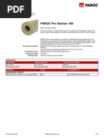 PAROC Pro Section 100: Product Datasheet