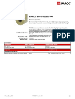 PAROC Pro Section 100: Product Datasheet