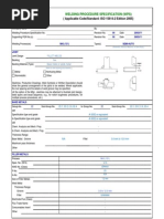 PQR Template (Asme) | PDF | Welding | Construction