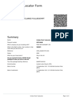 Passenger Locator Form: Green