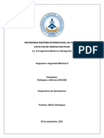 Seguridad Marítima: Dispositivos de Salvamento