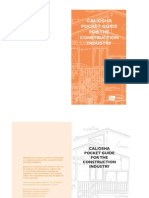 Cal Osha Pocket Guide For The Construction Industry This Guide