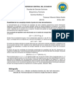 Tarea 2-Estabilidad - Complejos - Termodinámica