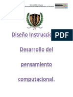 Diseño Instruccional. Desarrollo Del Pensamiento Computacional