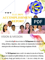 TLE Dept Yr End Accomplishment Report