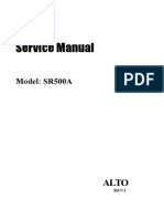 Service Manual: Model: SR500A
