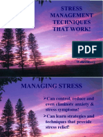 Stress Management Techniques That Work!: Adapted From DR Margaret Wehrenberg