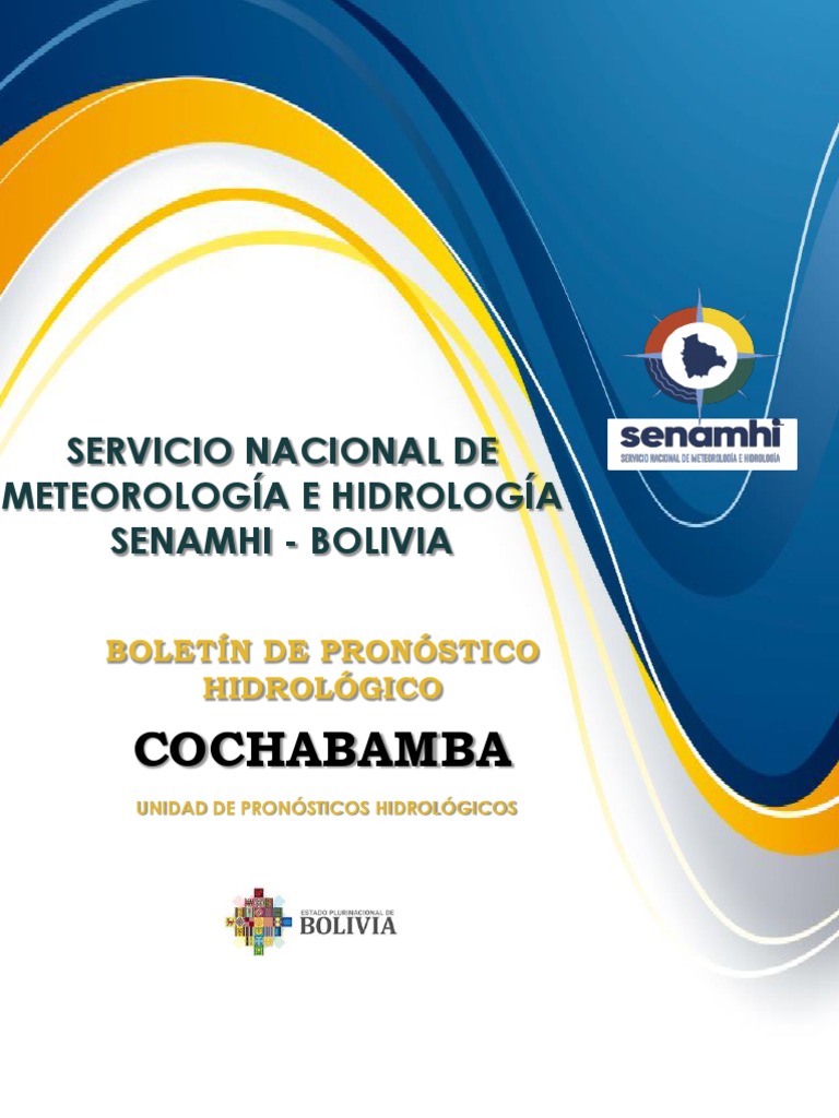 CbbaPronóstico Hidrológico Senamhi Miéroles 12012022 PDF Hidrología Ingeniería Química
