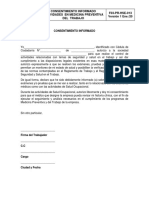 F03-PR-HSE-013 - Ver - 1 - Consentimiento Informado en Medicina Preventiva y ..