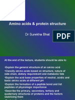 Amino Acids & Protein Structure: DR Surekha Bhat