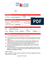 Assignment Cover Sheet: Student Details