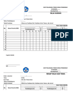 Format Nilai SD Kurikulum 2013