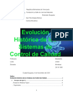 Primer Trabajo, Evolución Histórica de Los Sistemas de Control de Calidad