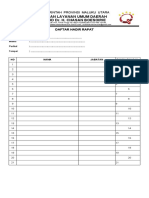 daftar hadir rapat