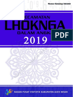 Kecamatan Lhoknga Dalam Angka 2019
