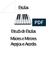 Escalas musicais: Maiores, Menores, Arpejos e Acordes