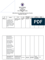 Action Plan For The 2-Week Work From Home of Teachers September 14-28, 2021