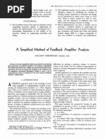 Simplified Amplifier Analysis: Feedbacd