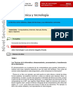 1.-Técnica y Tecnología: Taller de Tecnologías Informatica I