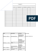 Modelo de Lista de Asistencia