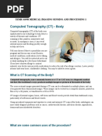 Computed Tomography (CT) - Body: Temb 3109B Medical Imaging Sensing and Processing 1