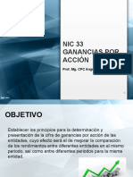 Nic 33 - Ganancias Por Accion