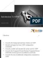 Introduction To OSPF: Manjunath Krishna