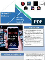 Analysis of customer preferences towards OTT platforms