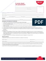 Ve Assessment Cover Sheet