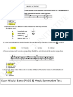 Euan Nikolai Bano (PAGE 3) Music Summative Test: A. B. C. D