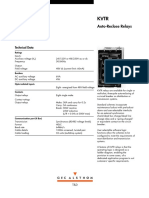 Auto-Reclose Relays: Technical Data