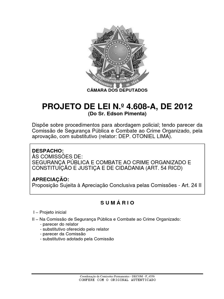 Resumo Auto Escola PDF Emenda Constitucional Polícia