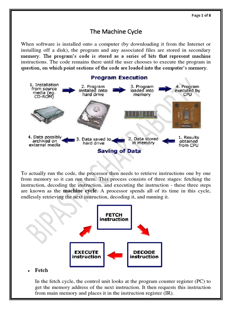 Understanding the Machine Cycle in CPUs | PDF | Central Processing Unit ...