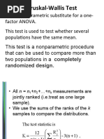 Kruskal-Wallis Test: Completely Randomized Design