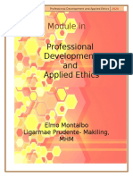 Module In: Professional Development and Applied Ethics