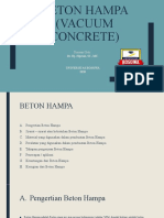 Beton Hampa (Vacuum Concrete)