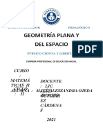 Geometría Plana y Del Espacio