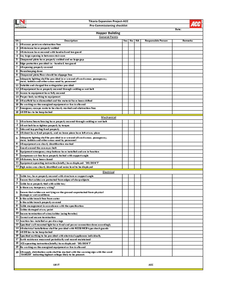 Checklist PDF Electrical Wiring Stairs