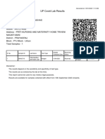 UP Covid Lab Results: Generated At: 13/01/2022 11:13 AM