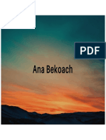 Ana Bekoach - Transliterado