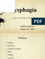 Dysphagia: Swallowing Disorders