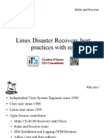 Linux Disaster Recovery Best Practices With Rear: Relax and Recover