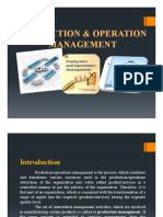 Production and Operation Management